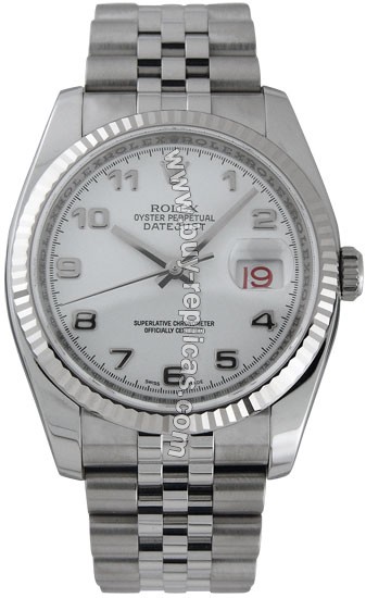 Rolex Oyster Perpetual Datejust Steel White Mens Watch 116234-63200