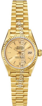 Rolex Oyster Perpetual Lady Datejust 18kt Gold Ladies Watch 79178PCI