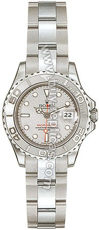 Rolex Oyster Perpetual Lady Yacht-Master Platinum and Steel Ladies Watch 169622