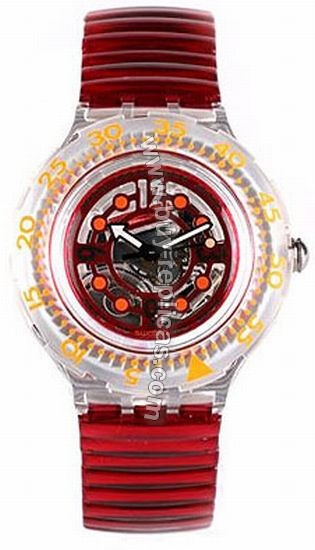 Swatch Watch Red Marine Unisex Watch SDK114