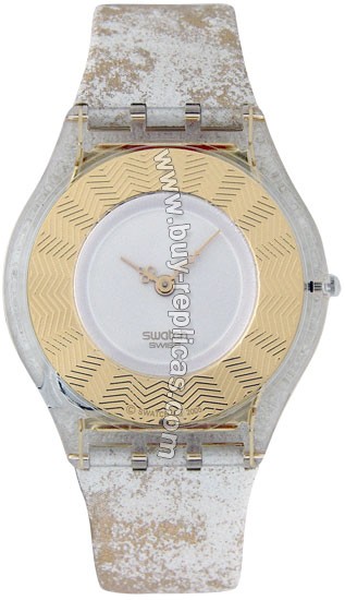 Swatch Golden Leak Unisex Watch SFK274