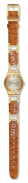 Swatch Ladies Classic Brown Watch YSG123