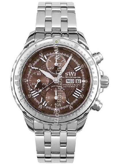 Swiss Watch International Limited Edition Chronograph Stainless Steel Men's Watch A9258.S.BR.S