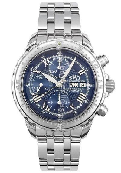 Swiss Watch International Limited Edition Chronograph Stainless Steel Men's Watch A9258.S.BL.S