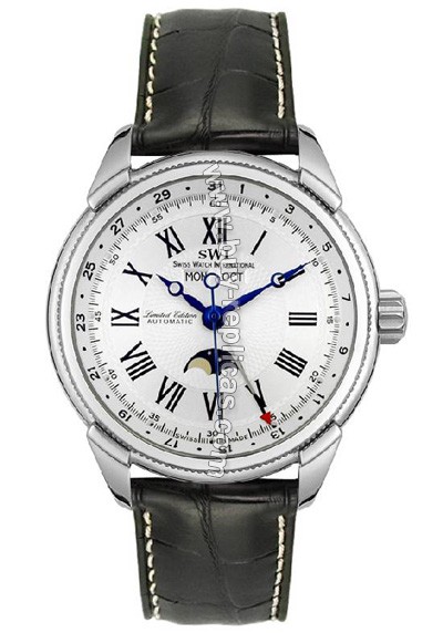 Swiss Watch International Limited Edition Moon Phase Indicator Men's Watch A9242.S.S.A1