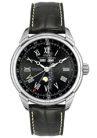 Swiss Watch International Limited Edition Moon Phase Indicator Men's Watch A9242.S.B.A1