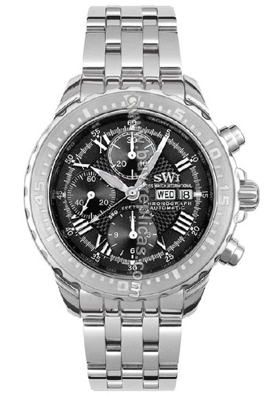 Swiss Watch International Limited Edition Chronograph Stainless Steel Men's Watch A9258.S.B.S/BRS