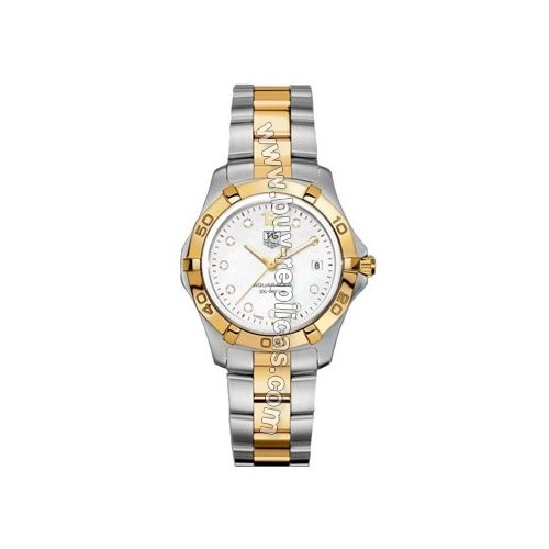 Tag Heuer Aquaracer Stainless Steel and Gold Plated Mens Watch WAF1124.BB0807