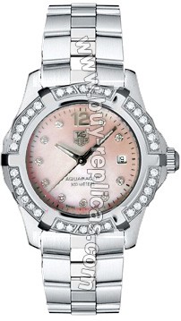 Tag Heuer 2000 Aquaracer Diamond Pink Ladies Watch WAF141B.BA0813