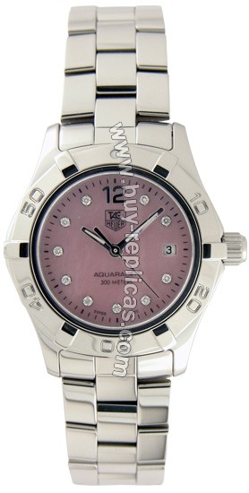 Tag Heuer 2000 Aquaracer Diamond Pink Ladies Watch WAF141A.BA0813