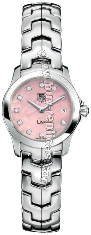 Tag Heuer Link Diamond Pink Mother-of-Pearl Ladies Watch WJF1415.BA0589