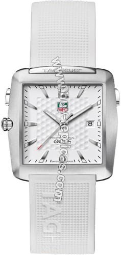 Tag Heuer Tiger Woods Golf White Mens Watch WAE1112.FT6008