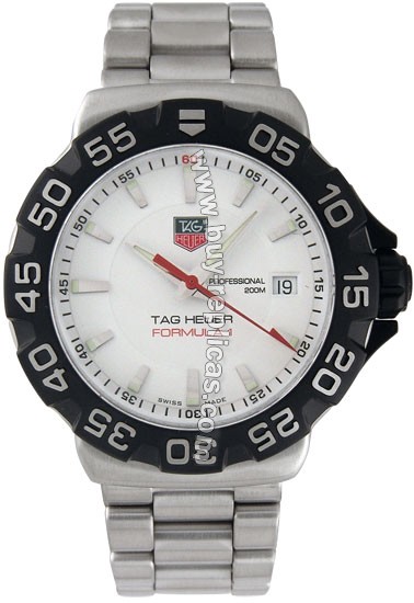 Tag Heuer Formula 1 Steel White Mens Watch WAH1111.BA0850