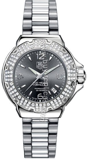 Tag Heuer Formula One Diamond Grey Ladies Watch WAC1218.BA0852