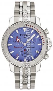 Tissot Diver Seastar Steel Chronograph Blue Mens Watch T19.1.485.91