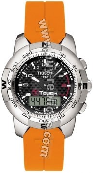 Tissot T-Touch Titanium Orange Mens Watch T33.7.878.92