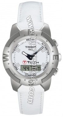 Tissot T-Touch Steel Analog/Digital Multifunction White Mens Watch T33.1.558.11