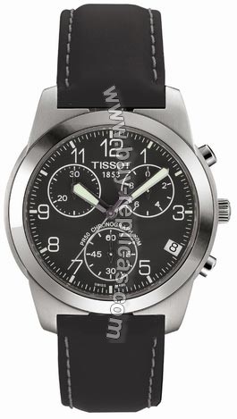 Tissot PR50 Steel Chronograph Black Mens Watch T34.1.428.52