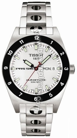 Tissot PRS516 Steel White Automatic Mens Watch T91.1.483.31