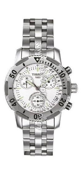 Tissot PRS200 Steel Chronograph Silver Mens Watch T17.1.486.33