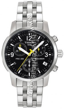 Tissot PRC200 Steel Chronograph Black Mens Watch T17.1.586.52