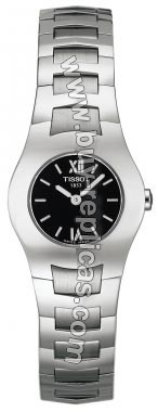 Tissot T-Trend T-Round Steel Black Ladies Watch T64.1.385.53