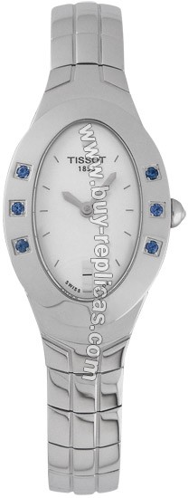 Tissot T-Trend Oval-T Sapphire Steel Ladies Watch T47.1.585.31