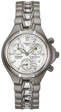 Tissot Titanium Chronograph Silver Ladies Watch T65.7.187.31