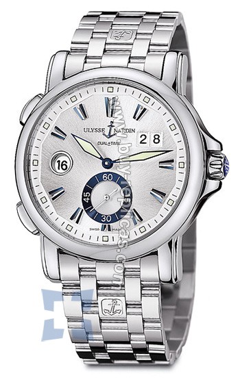 Ulysse Nardin Dual Time 42 mm Mens Watch 243-55-7-91